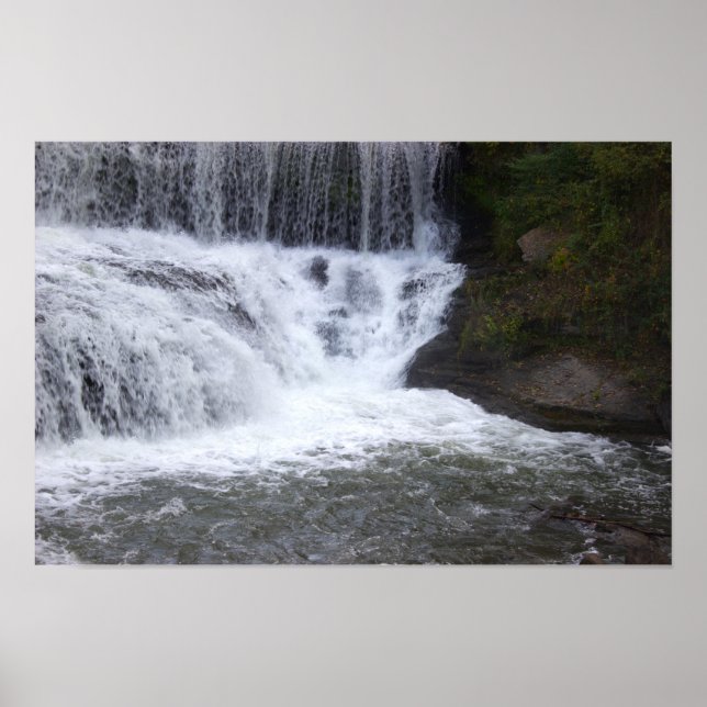 Wasserfall-Poster Poster (Vorne)