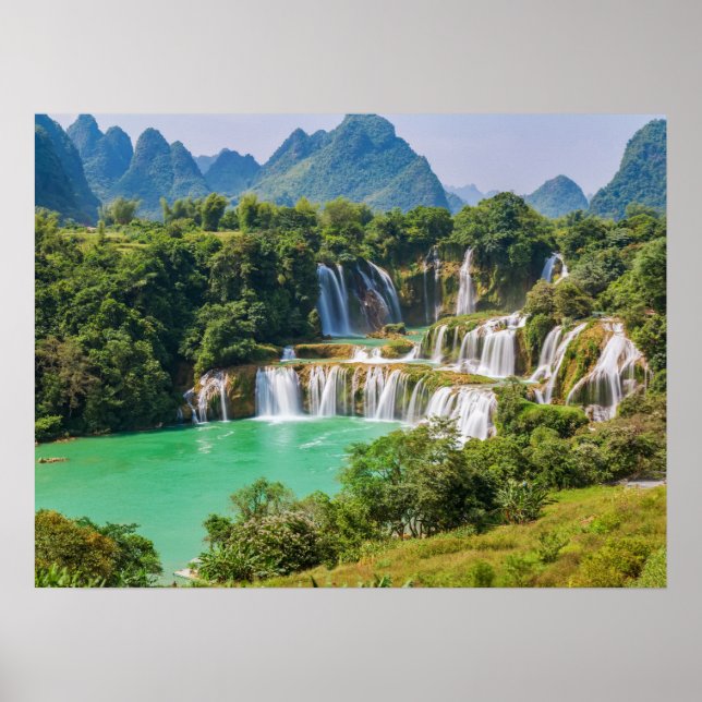 Wasserfall-Poster Poster (Vorne)