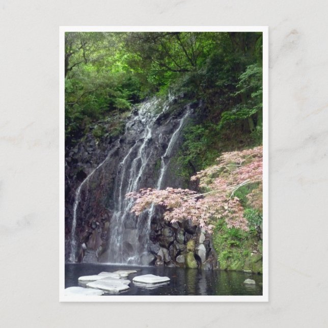 Wasserfall Postkarte (Vorderseite)