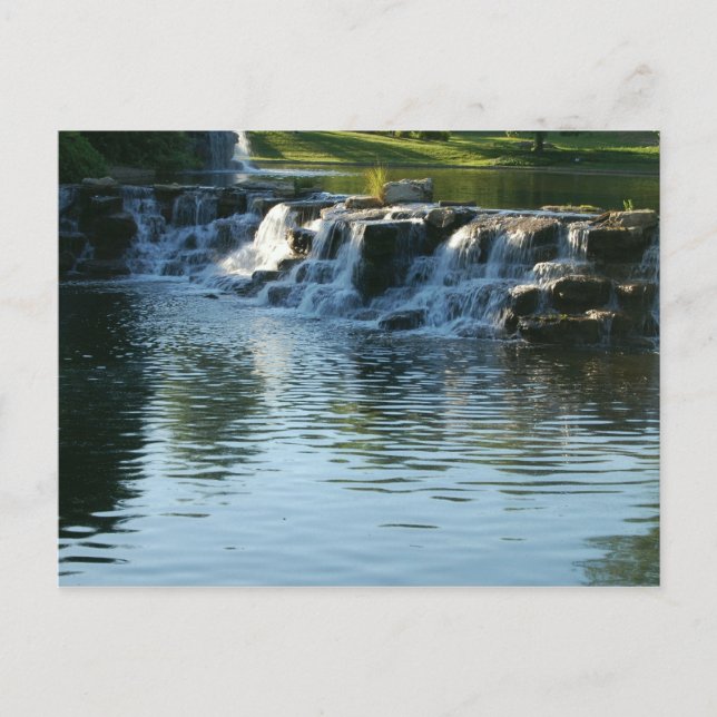 Wasserfall Postkarte (Vorderseite)
