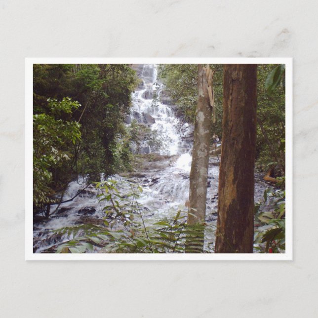 Wasserfall Postkarte (Vorderseite)