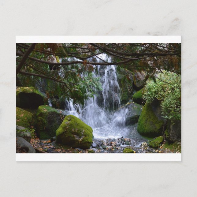 Wasserfall Postkarte (Vorderseite)