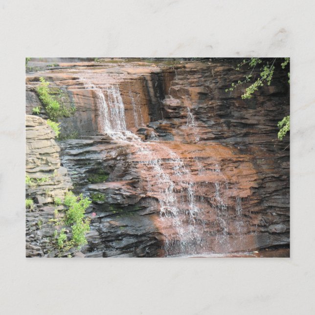 Wasserfall Postkarte (Vorderseite)