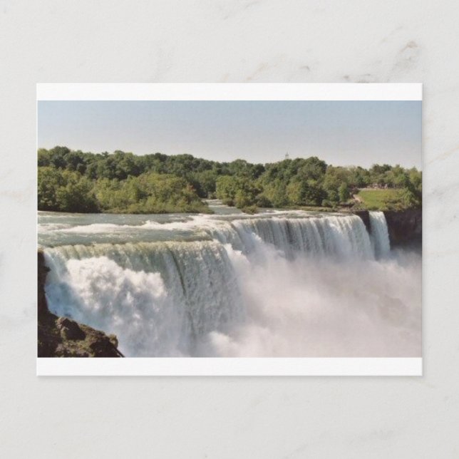 Wasserfall Postkarte (Vorderseite)