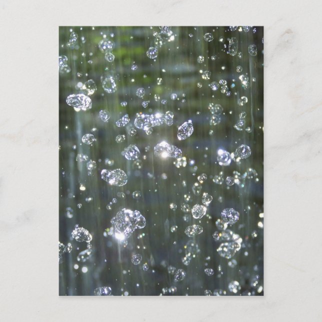 Wasserfall Postkarte (Vorderseite)