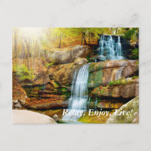 Wasserfall Postkarte