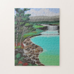 Wasserfall-Puzzlespiel Puzzle