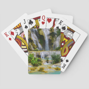 Wasserfall-Quellen Spielkarten