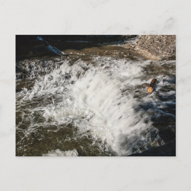 Wasserfall, Robert H Treman Staat Park, New York Postkarte (Vorderseite)