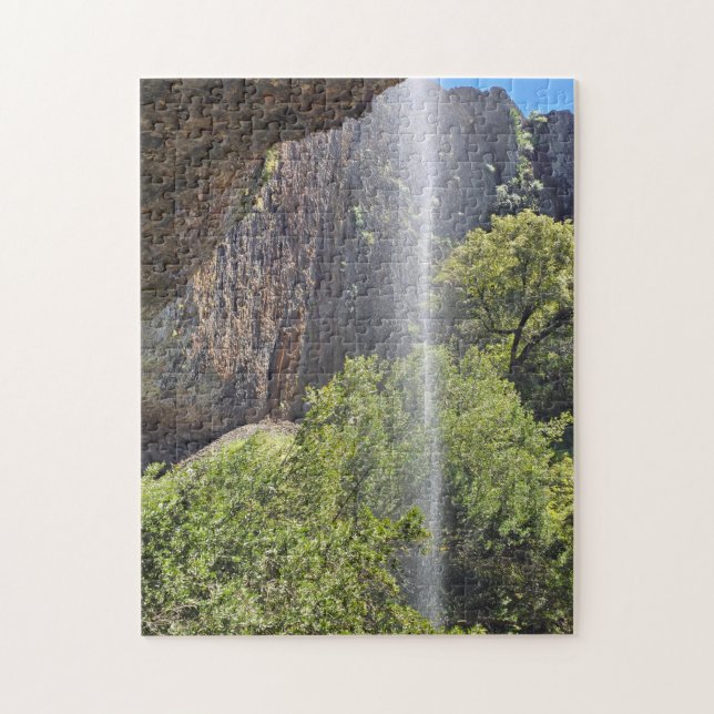 Wasserfall Rückseite Puzzle (Vertikal)