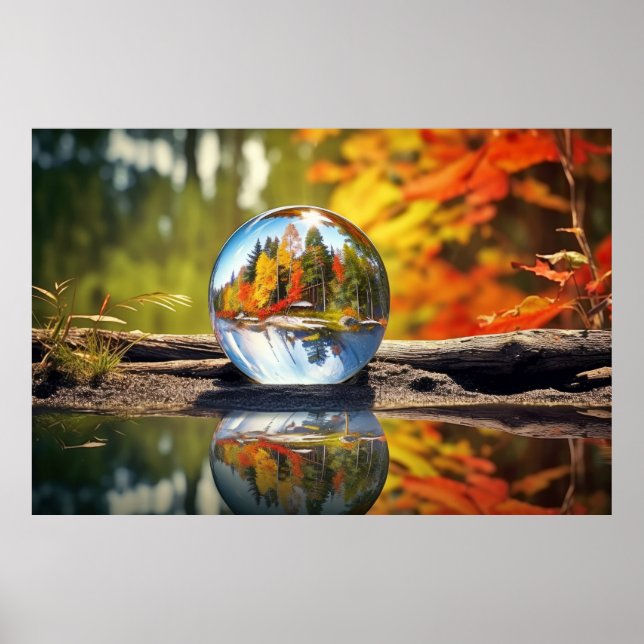 Wasserfall Ruhe Friedliche Natur Poster (Vorne)