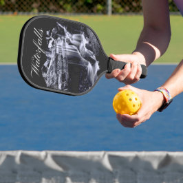 Wasserfall Schwarz/Weiß Pickleball Schläger