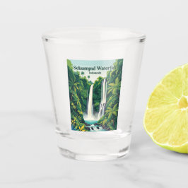 Wasserfall Sekumpul Indonesien Schnapsglas