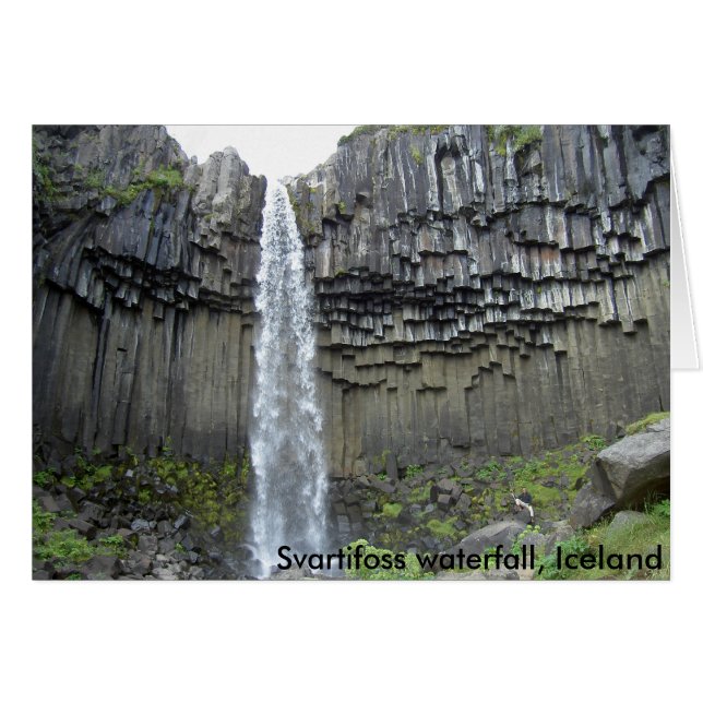 Wasserfall Svartifoss, Island (Vorderseite (Horizontal))
