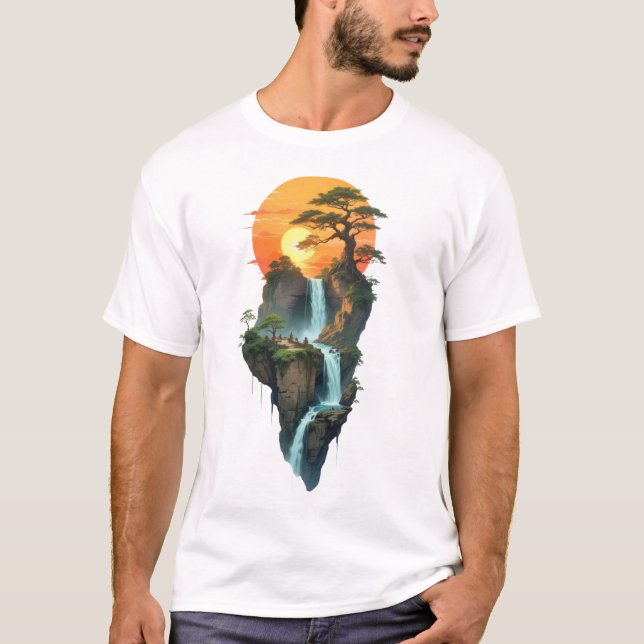 Wasserfall T-Shirt (Vorderseite)
