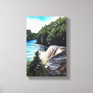 Wasserfall - Tahquamenon Falls, MI   Canvas Print Leinwanddruck