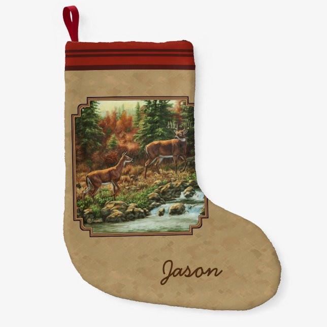 Wasserfall Tan Kleiner Weihnachtsstrumpf (Vorderseite)
