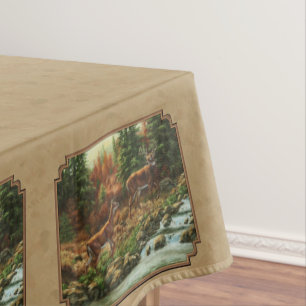 Wasserfall Tan Tischdecke
