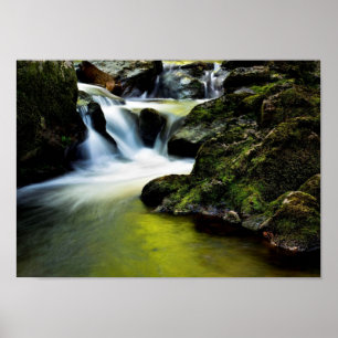 Wasserfall Tourmakeady in Landkreis Mayo, Irland Poster