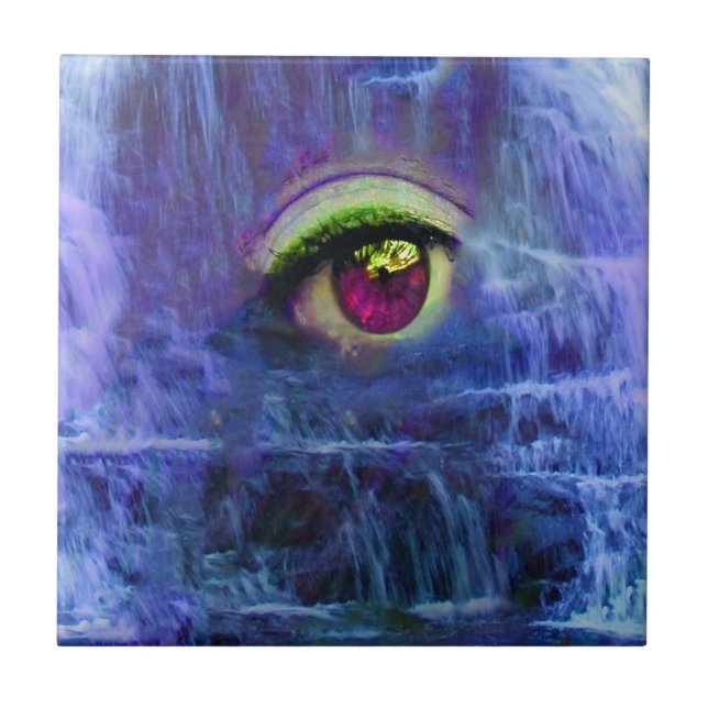 Wasserfall-Tränen Fliese (Vorderseite)