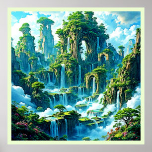 Wasserfall Trek Kingdom Dream Poster