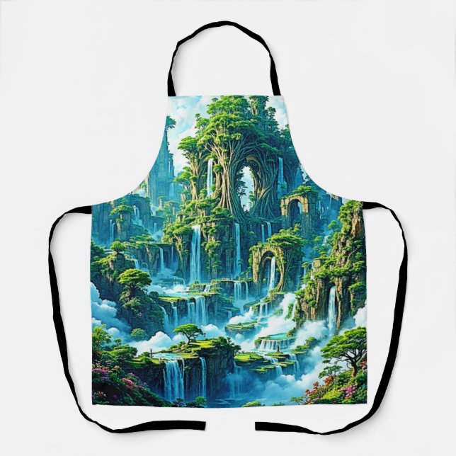 Wasserfall Trek Kingdom Dream Schürze (Vorderseite)