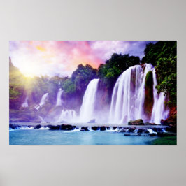 Wasserfall Tropicana Poster