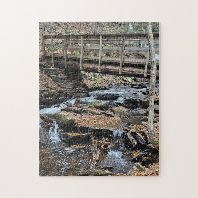 Wasserfall- und Brückenrätsel Puzzle (Vertikal)