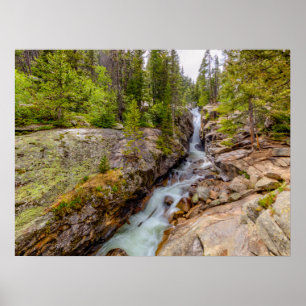 Wasserfall und Fluss Cascade Poster