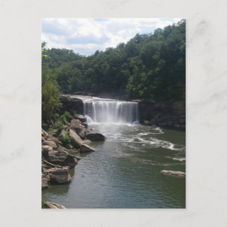 Wasserfall und Fluss Postkarte