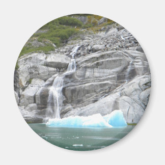 Wasserfall und Iceberg Alaska Binnenpass Magnet