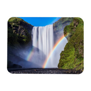 Wasserfall und Regenbogen Magnet