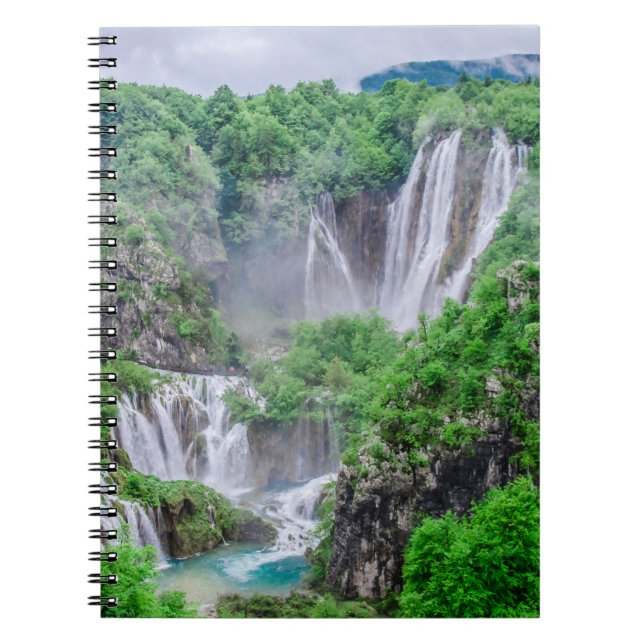 Wasserfall von Plitvicer Seen Notizblock (Vorderseite)