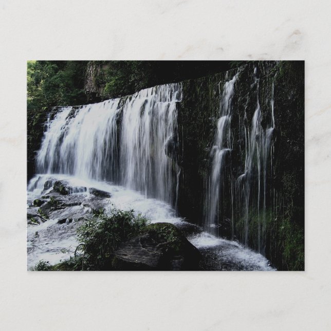 Wasserfall von Sgæisaf Clun-gwyn Postkarte (Vorderseite)