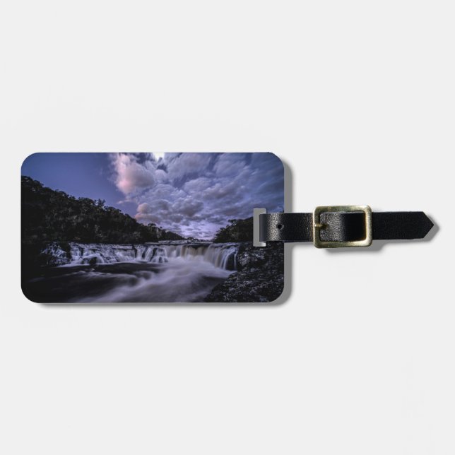 Wasserfall von Venâncios Gepäckanhänger (Vorderseite horizontal)