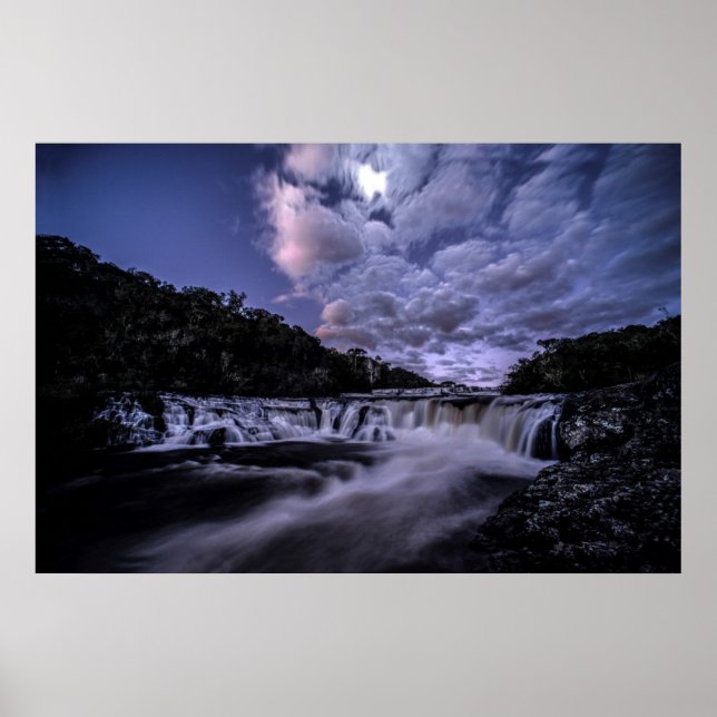 Wasserfall von Venâncios Poster (Vorne)