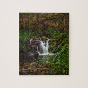 Wasserfall-Wasser-Natur-Landschafts-Puzzle Puzzle