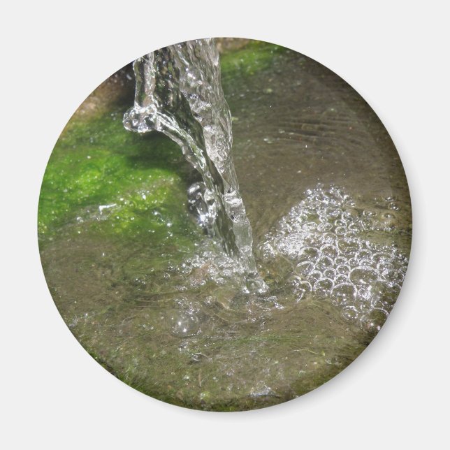 Wasserfall-Wasserfall-Bubbling-Wassermagnet Magnet (Vorne)