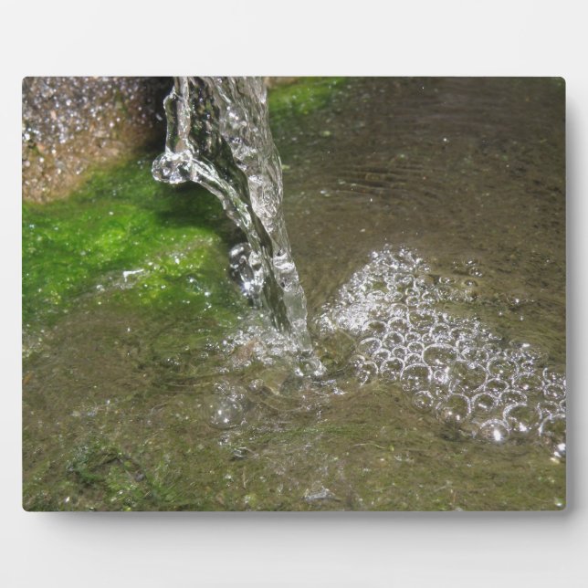 Wasserfall-Wasserfall Bubbling Water Plaque Fotoplatte (Vorderseite)