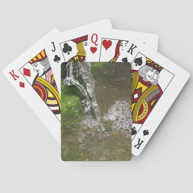 Wasserfall-Wasserfall Bubbling Water Playing Cards Spielkarten (Rückseite)