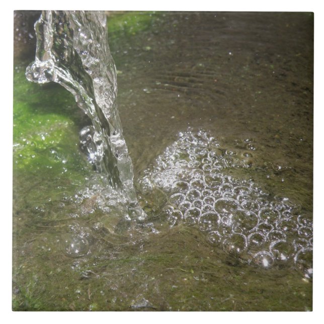 Wasserfall-Wasserfall Bubbling Water Tile Fliese (Vorderseite)
