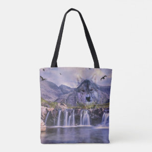 Wasserfall-Wolf-Berg ganz über Druck