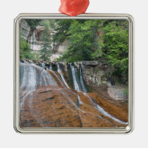 Wasserfall, Zion National Park, Utah, USA Ornament Aus Metall