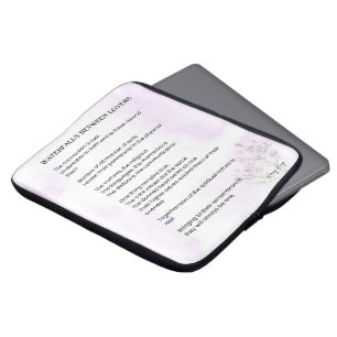 Wasserfall zwischen Liebenden Gedicht aufleben Laptopschutzhülle