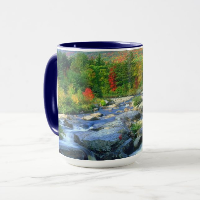 Wasserfälle | Adirondack Mountains Tasse (Vorderseite Links)