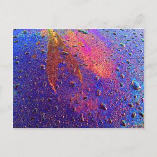 Wasserfälle auf Autos Postkarte