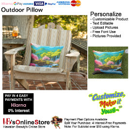 Wasserfälle Außenbereich Lumbar Kissen