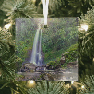 Wasserfälle   Bali, Indonesien Ornament Aus Glas