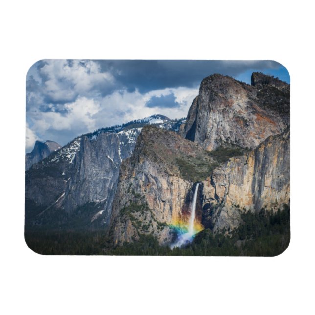 Wasserfälle | Bridal Veil Falls Yosemite Californi Magnet (Horizontal)