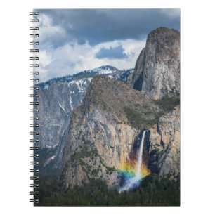 Wasserfälle Bridal Veil Falls Yosemite Californi Notizblock